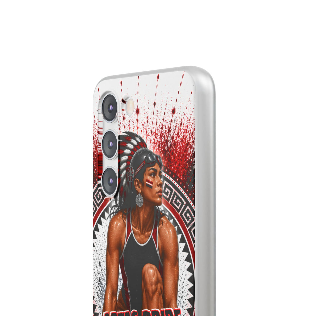 Aztec Swim & Dive Warrior – Flexi Phone Case (iPhone & Samsung • Clear TPU • Made & Shipped in the USA • 🚚 FREE USA Shipping • Personalized Option)