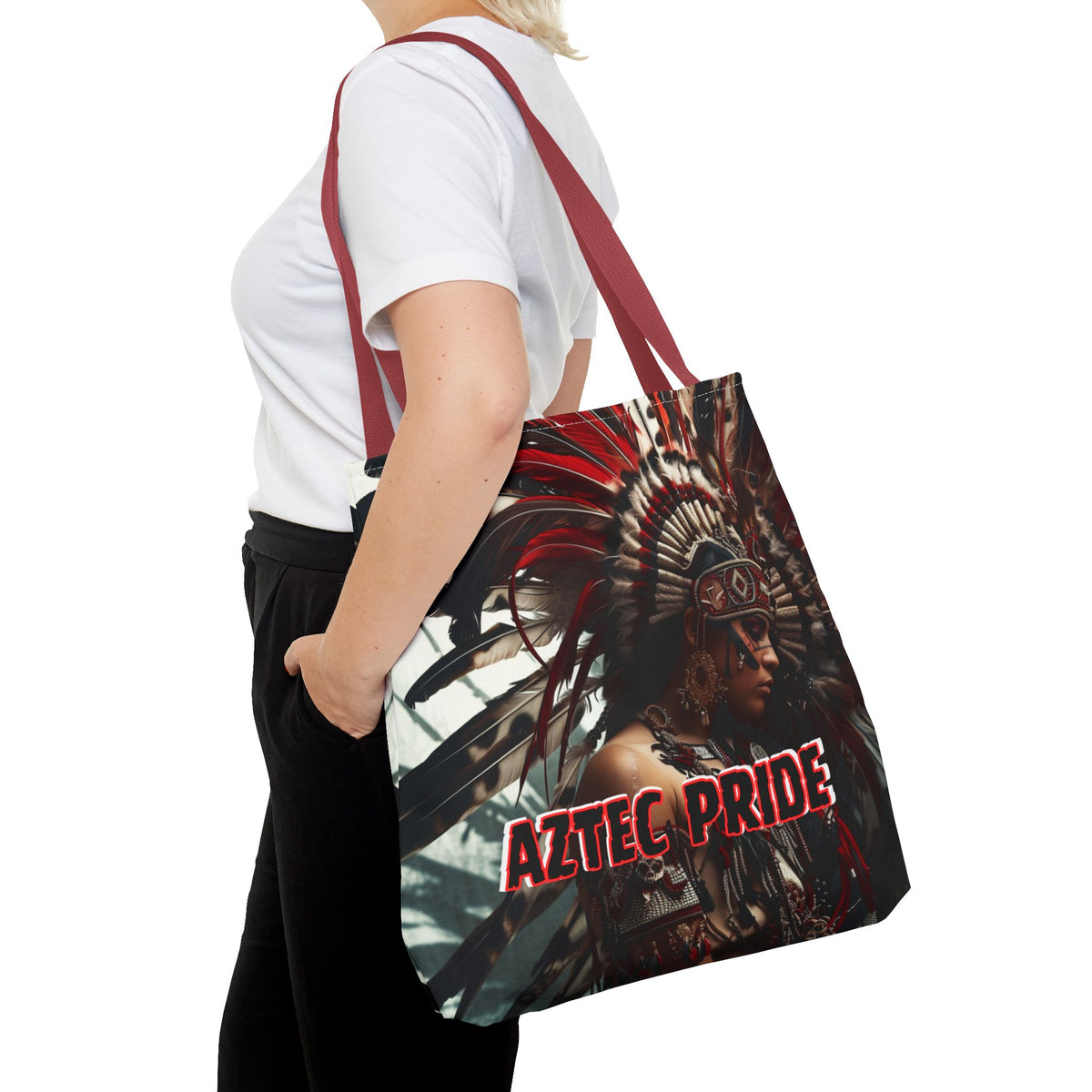 Aztec Goddess Spirit Tote Bag – Aztec-Inspired Reusable Shopping Bag | GringoArte