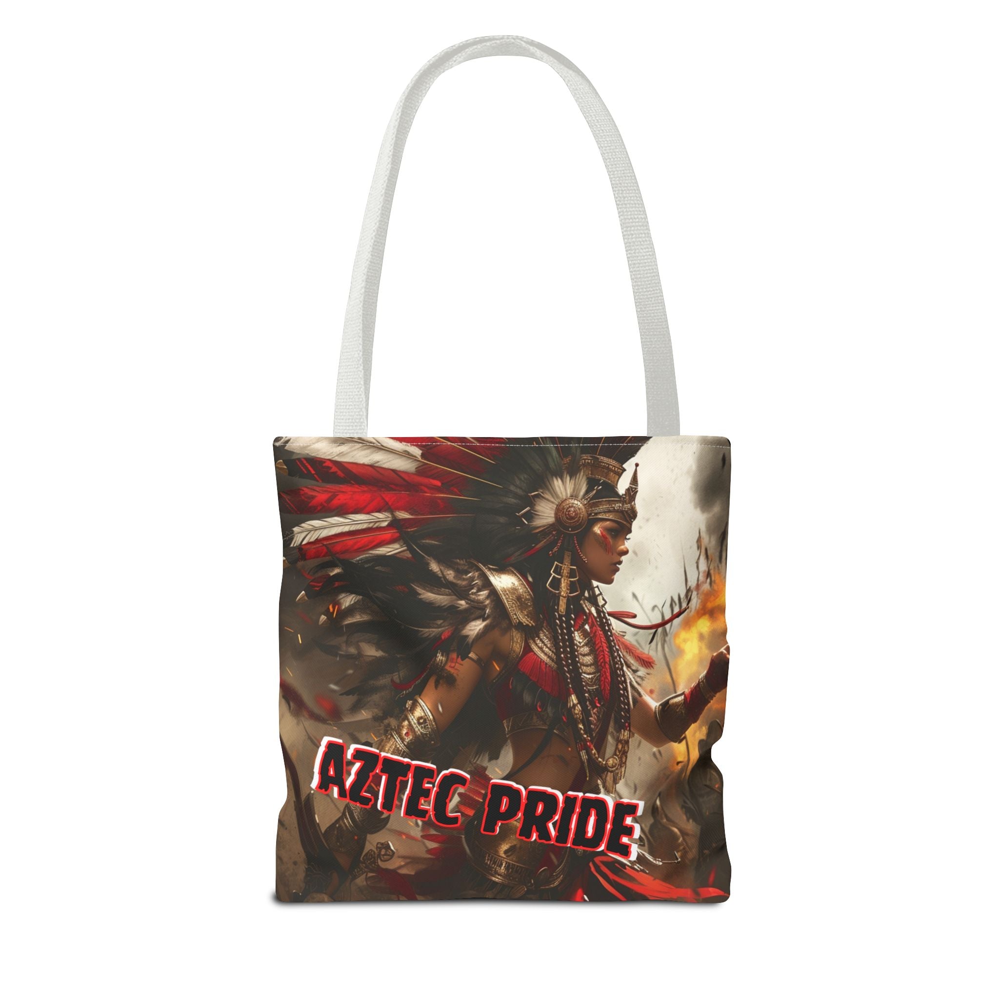 Aztec Warrior Queen Tote Bag – Aztec-Inspired Reusable Shopping Bag | GringoArte