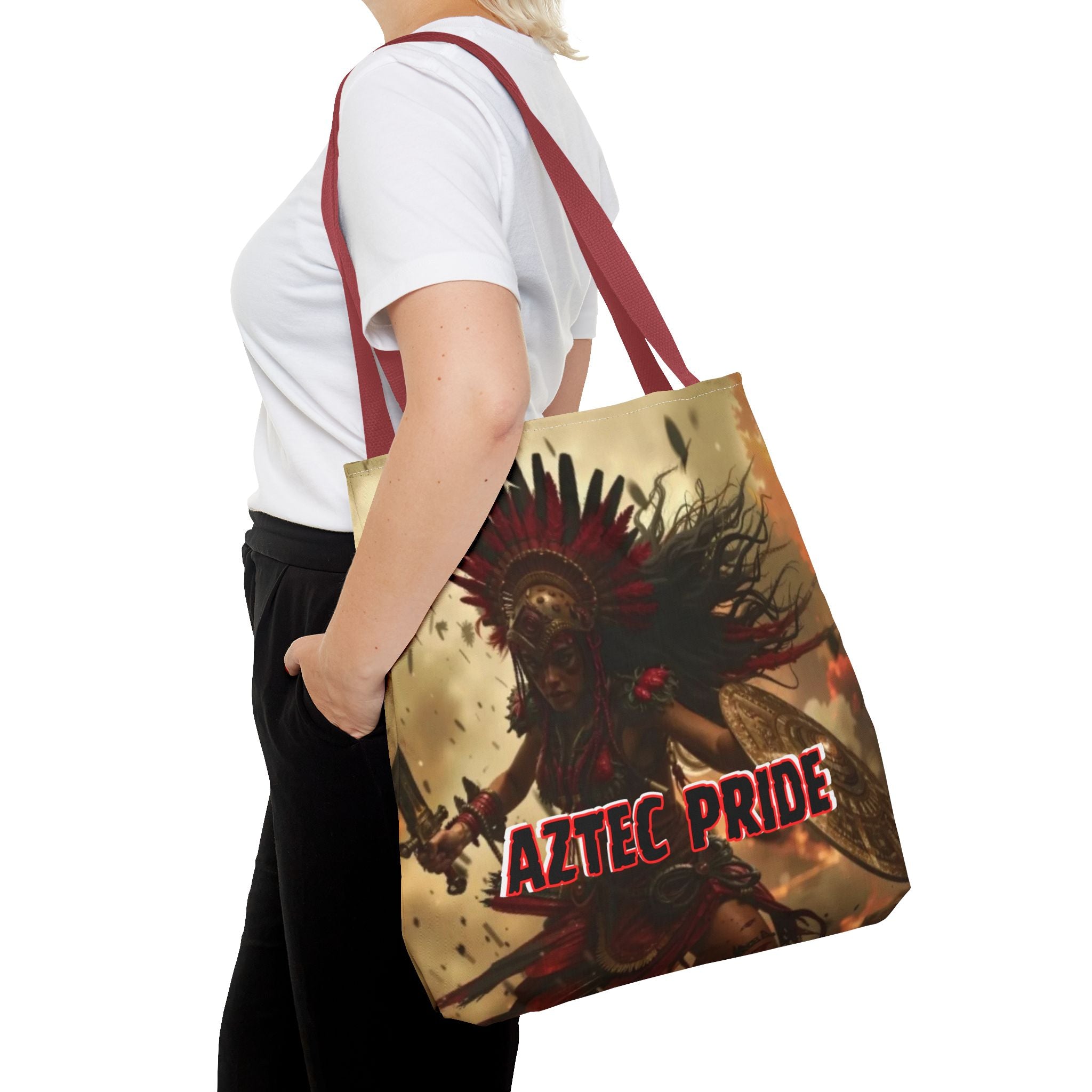 Aztec Bloodwar Queen Tote Bag – Aztec-Inspired Reusable Shopping Bag | GringoArte