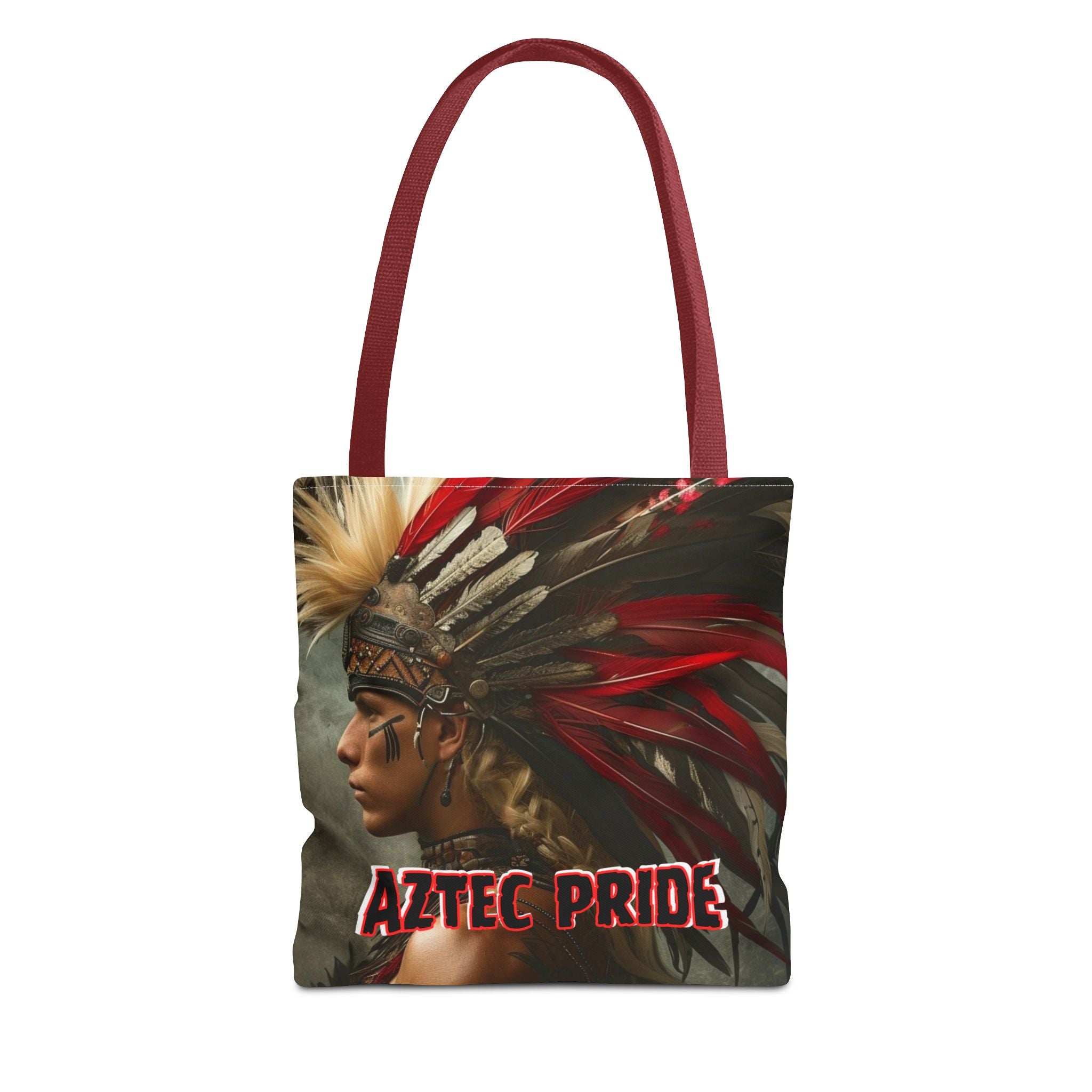 Aztec Storm Warrior Tote Bag – Aztec-Inspired Reusable Shopping Bag | GringoArte