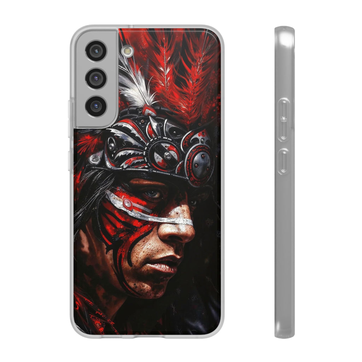 Aztec King of Kings – Flexi Phone Case (iPhone & Samsung • Clear TPU • Made in USA • Personalized Option)