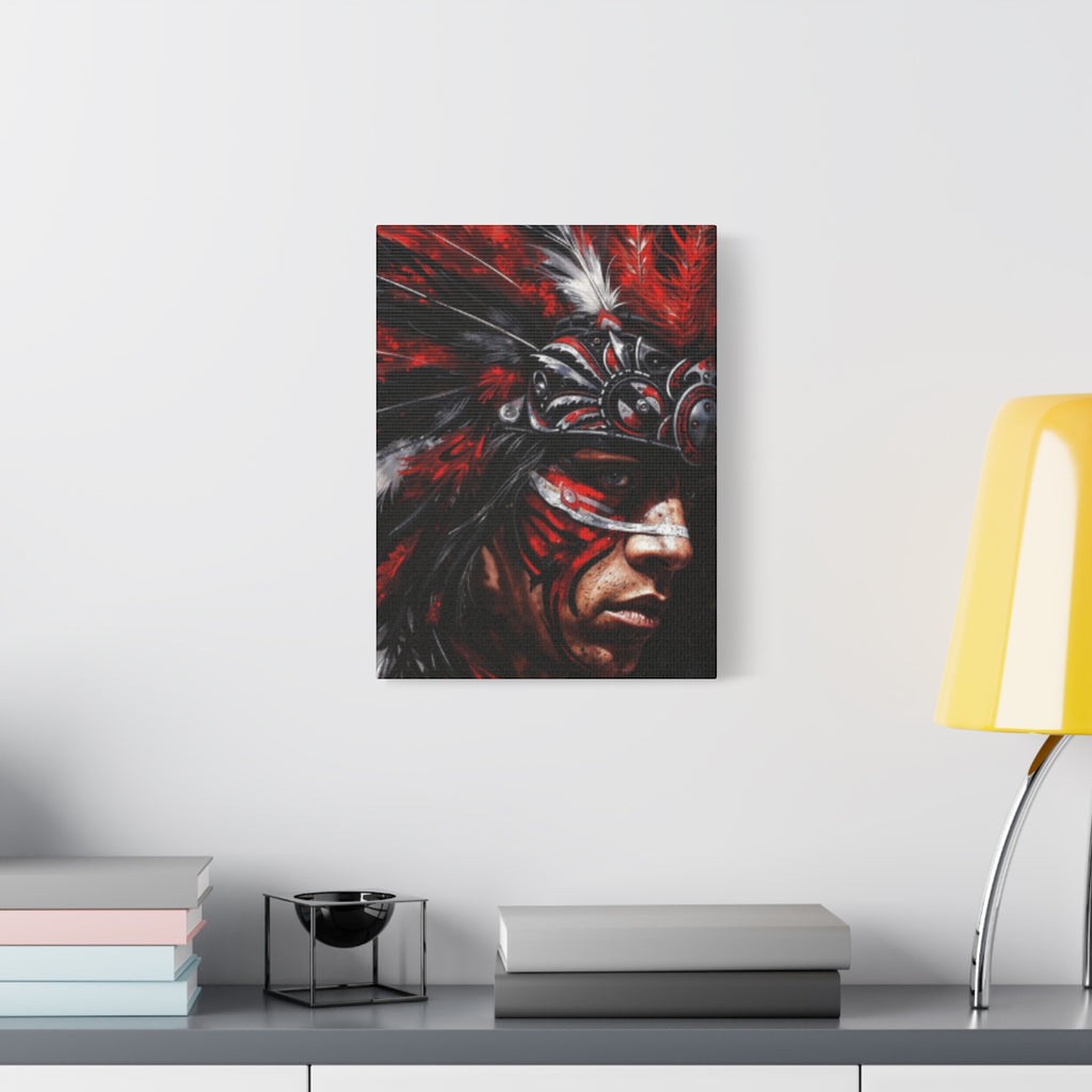 Aztec King of Kings – Bold Aztec Wall Art Canvas
