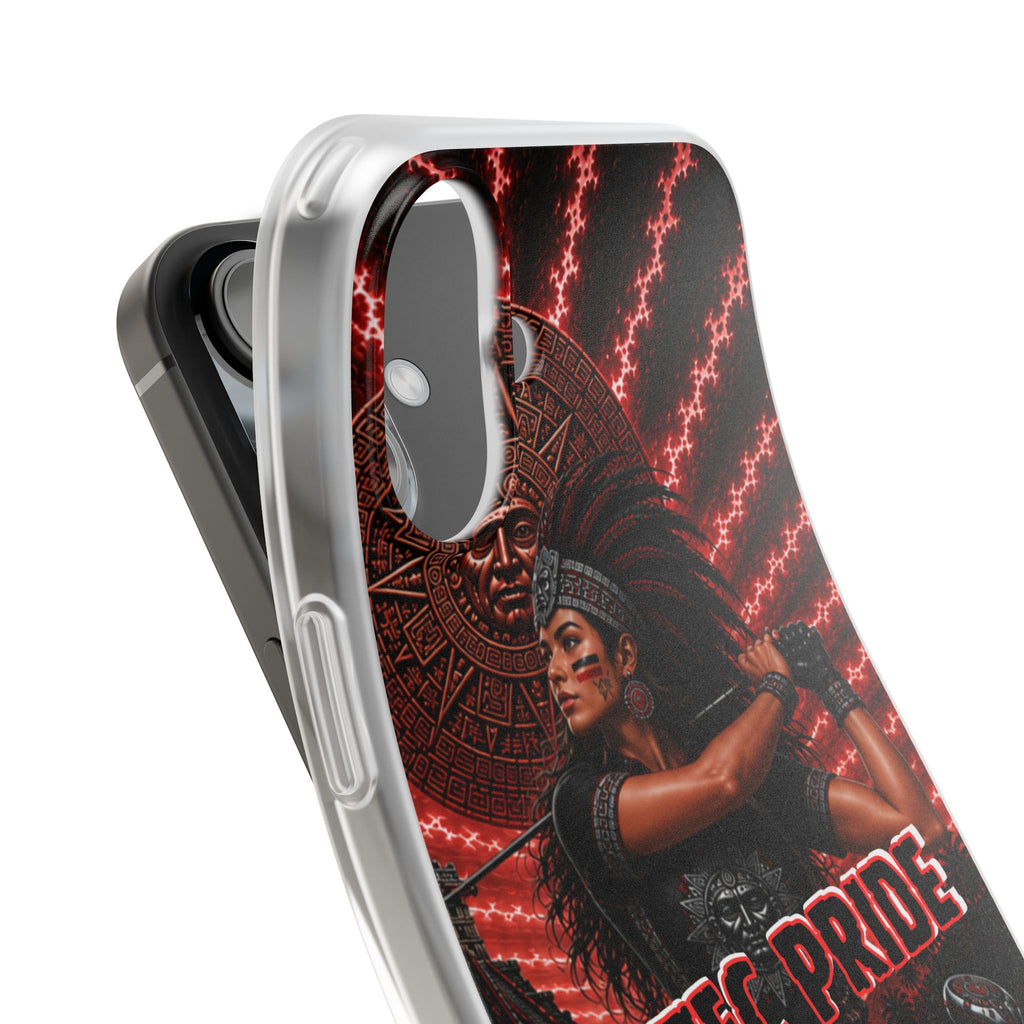Aztec Golf Female Warrior – Flexi Phone Case (iPhone & Samsung • Clear TPU • Made & Shipped in the USA • 🚚 FREE USA Shipping • Personalized Option)