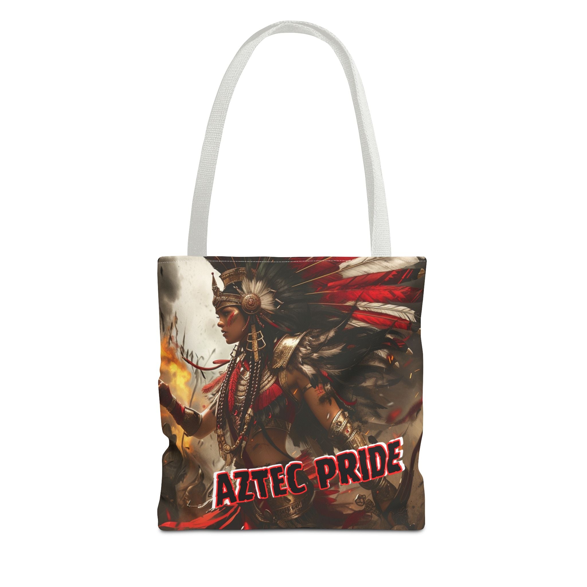 Aztec Warrior Queen Tote Bag – Aztec-Inspired Reusable Shopping Bag | GringoArte