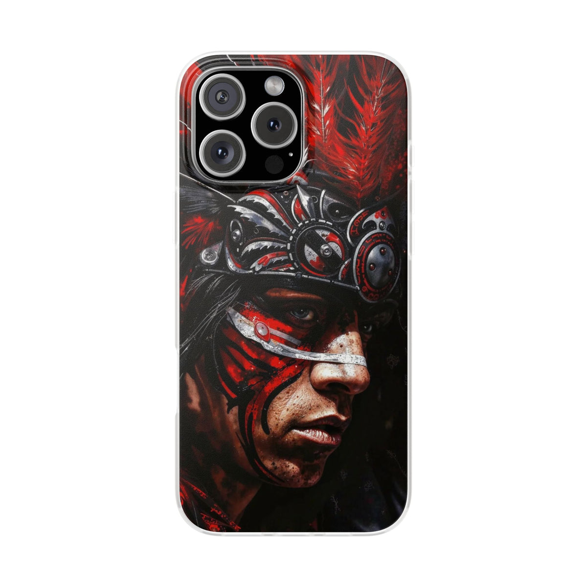 Aztec King of Kings – Flexi Phone Case (iPhone & Samsung • Clear TPU • Made in USA • Personalized Option)