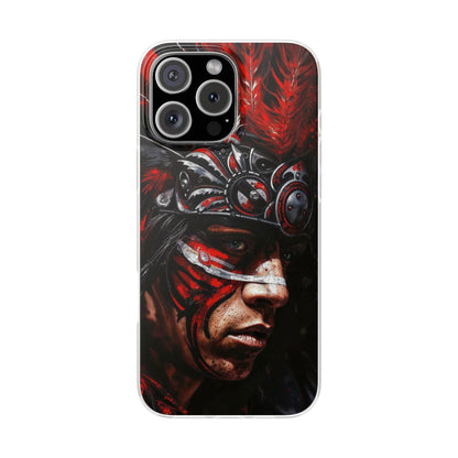 Aztec King of Kings – Flexi Phone Case (iPhone & Samsung • Clear TPU • Made in USA • Personalized Option)