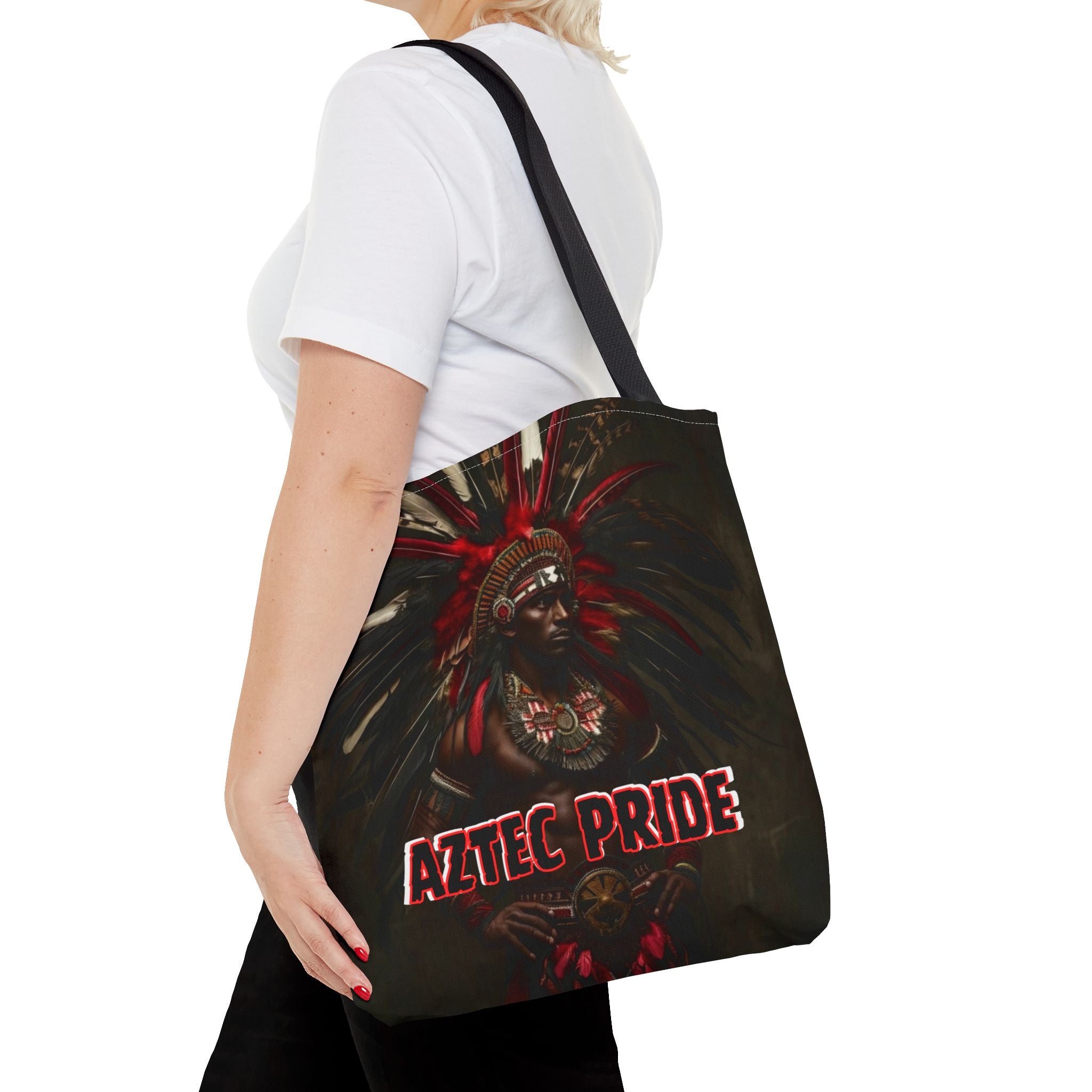 Aztec Panther Warrior Tote Bag – Aztec-Inspired Reusable Shopping Bag | GringoArte