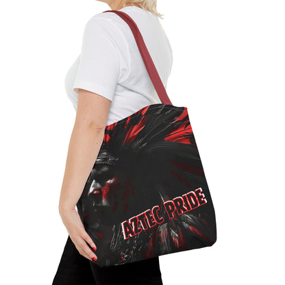 Aztec Jaguar Warrior Tote Bag – Aztec-Inspired Reusable Shopping Bag | GringoArte
