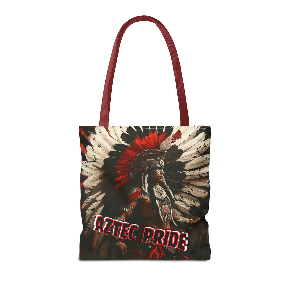 Aztec Fierce Warrior Tote Bag – Aztec-Inspired Reusable Shopping Bag | GringoArte