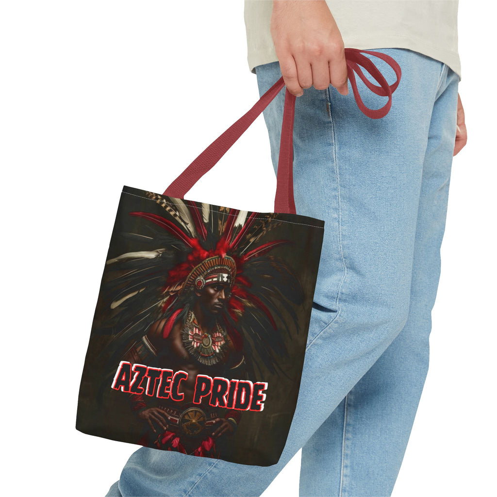 Aztec Panther Warrior Tote Bag – Aztec-Inspired Reusable Shopping Bag | GringoArte