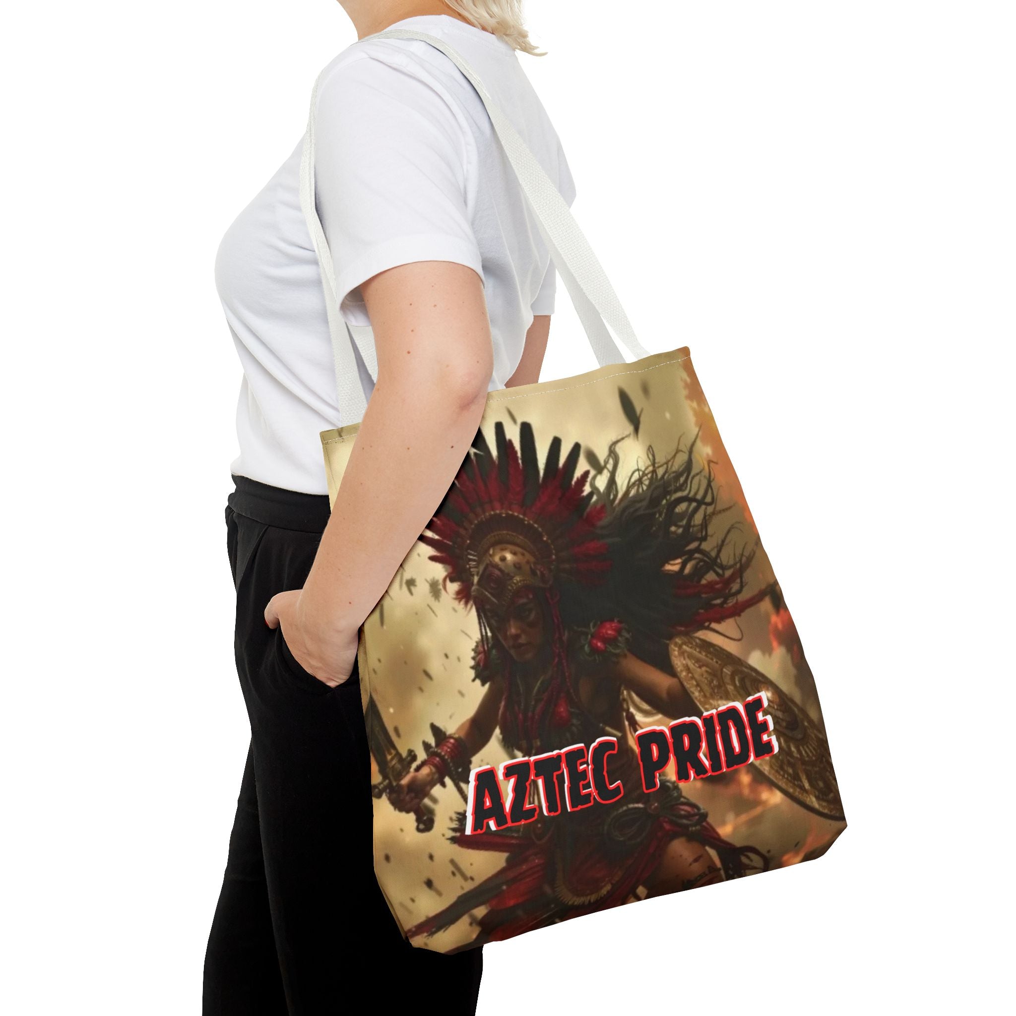 Aztec Bloodwar Queen Tote Bag – Aztec-Inspired Reusable Shopping Bag | GringoArte