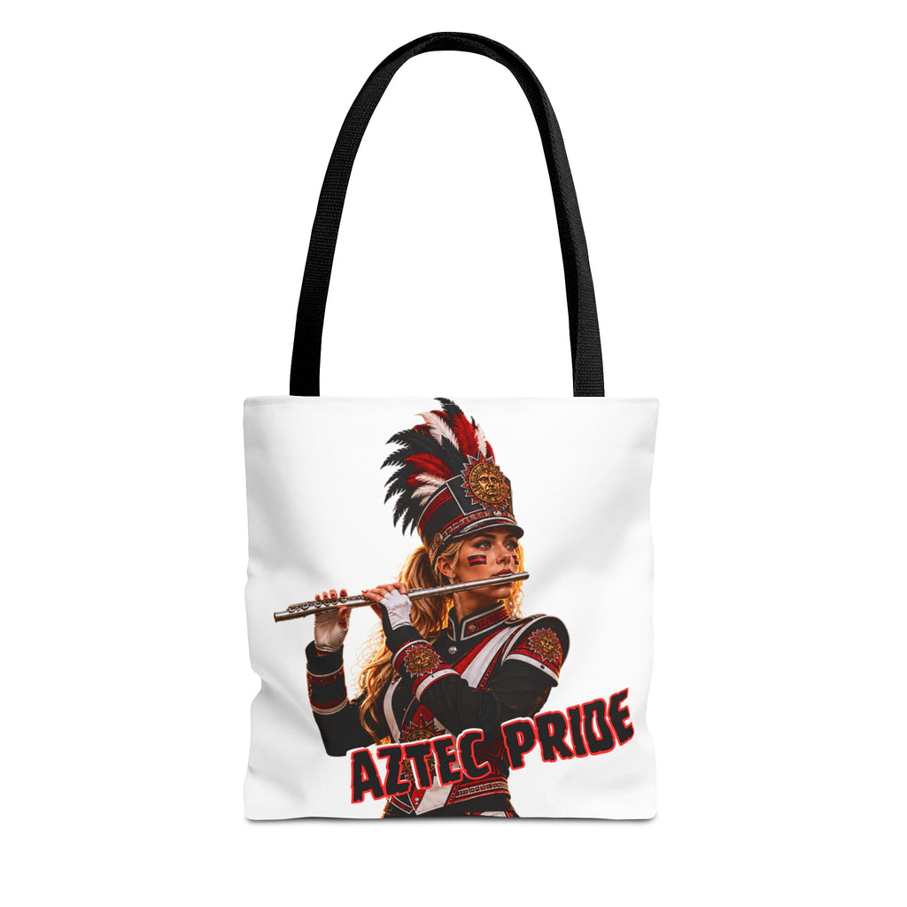 Aztec Band Warrior Tote Bag | Aztec-Inspired AI Art • Made & Shipped in the USA • 🚚 FREE USA Shipping • FREE Personalization