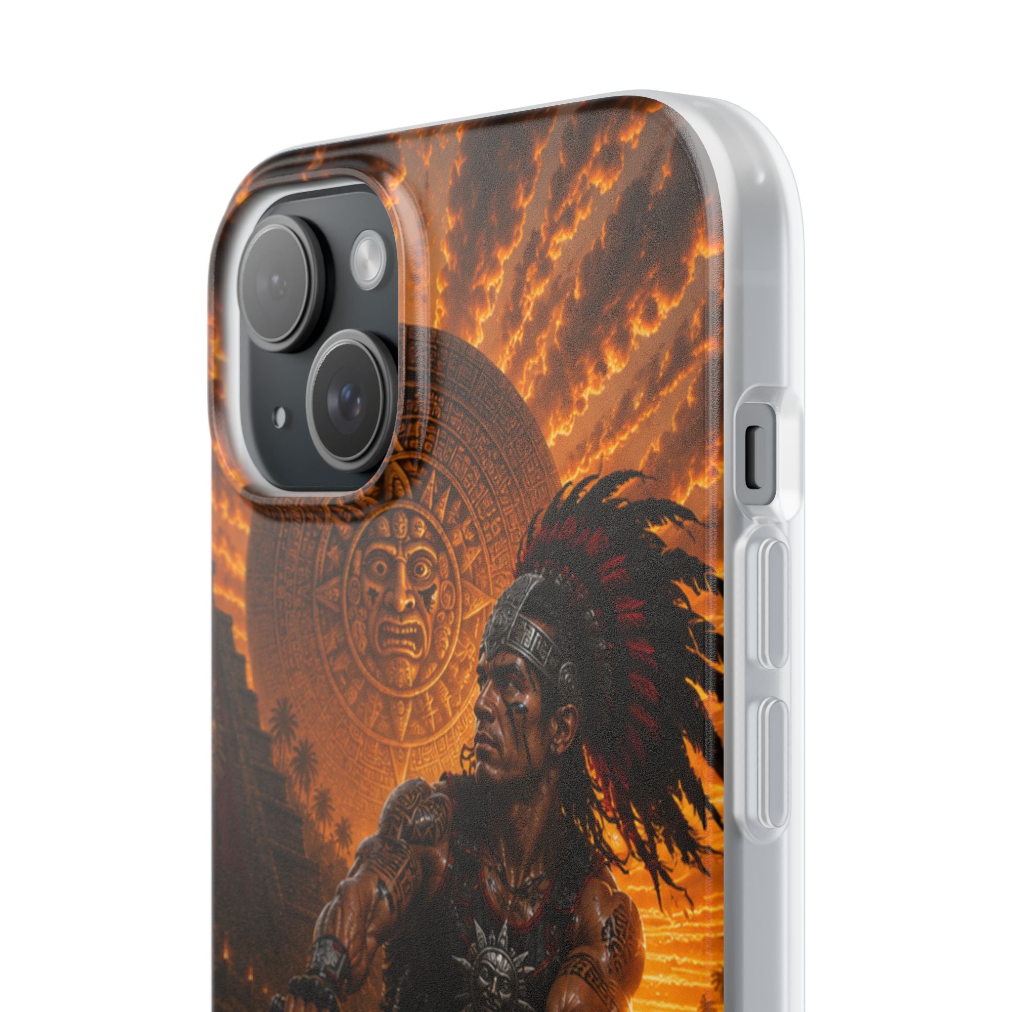 Aztec Wakeboard Male Warrior – Flexi Phone Case (iPhone & Samsung • Clear TPU • Made & Shipped in the USA • 🚚 FREE USA Shipping • Personalized Option)