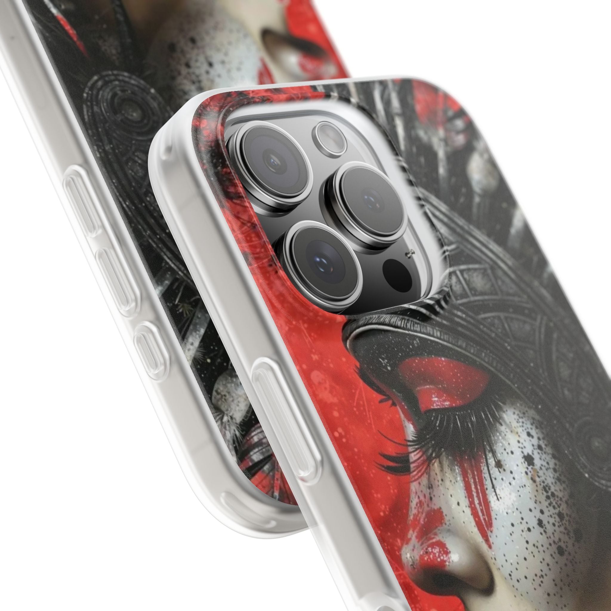 Aztec Fearless Goddess – Flexi Phone Case (iPhone & Samsung • Clear TPU • Made in USA • Personalized Option)