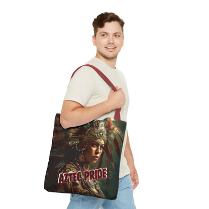 Aztec Warrior Goddess Tote Bag – Aztec-Inspired Reusable Shopping Bag | GringoArte