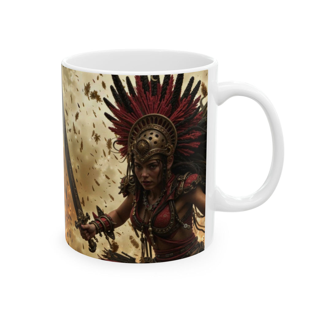 Aztec Bloodwar Queen – Ceramic Mug (11oz, 15oz • Dishwasher & Microwave Safe • Made in USA • Personalized Option)