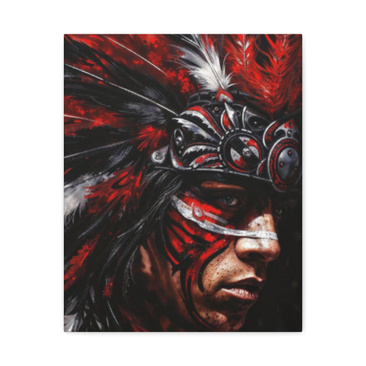 Aztec King of Kings – Bold Aztec Wall Art Canvas