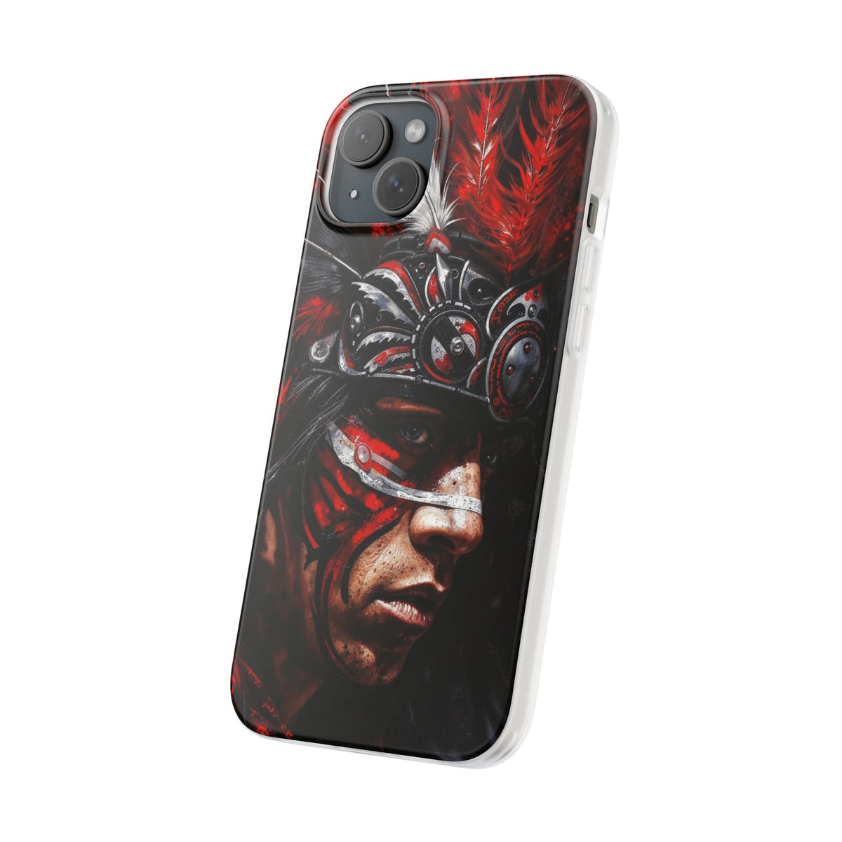 Aztec King of Kings – Flexi Phone Case (iPhone & Samsung • Clear TPU • Made in USA • Personalized Option)