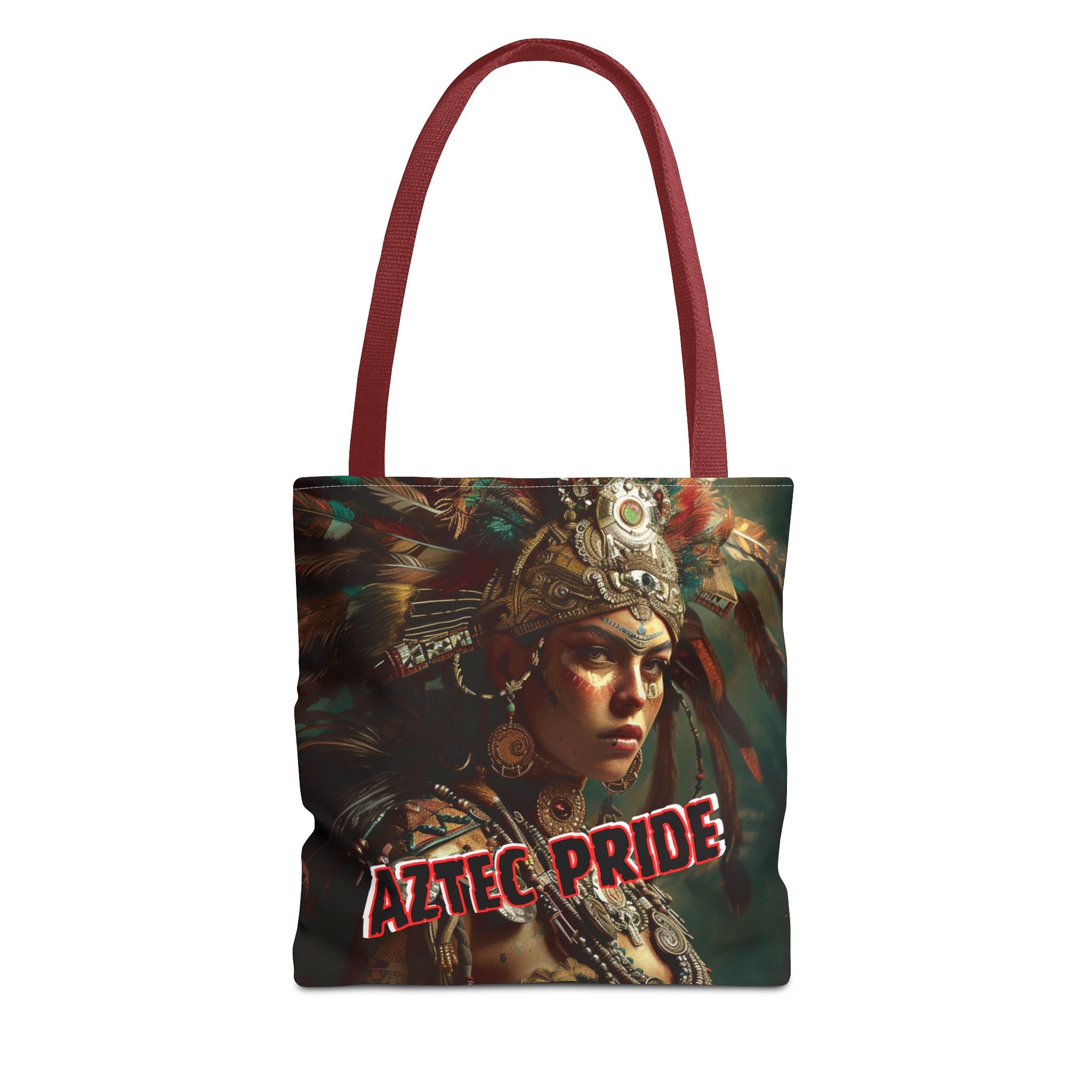 Aztec Warrior Goddess Tote Bag – Aztec-Inspired Reusable Shopping Bag | GringoArte