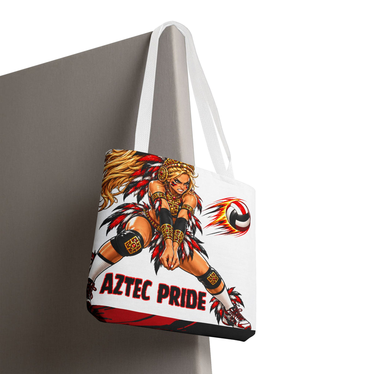 Aztec Volleyball Savage Warrior Tote Bag