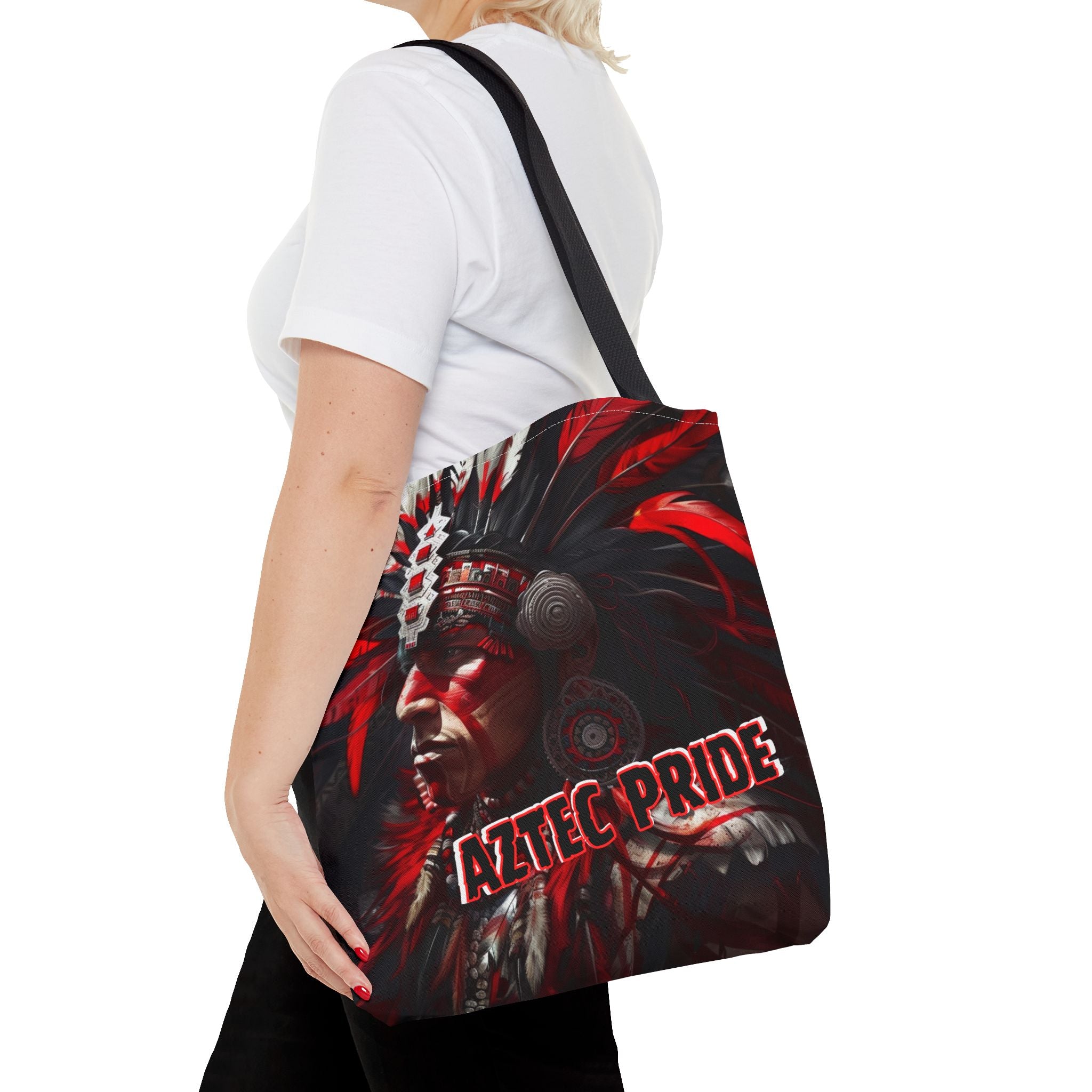 Aztec Loyal Warrior Tote Bag – Aztec-Inspired Reusable Shopping Bag | GringoArte