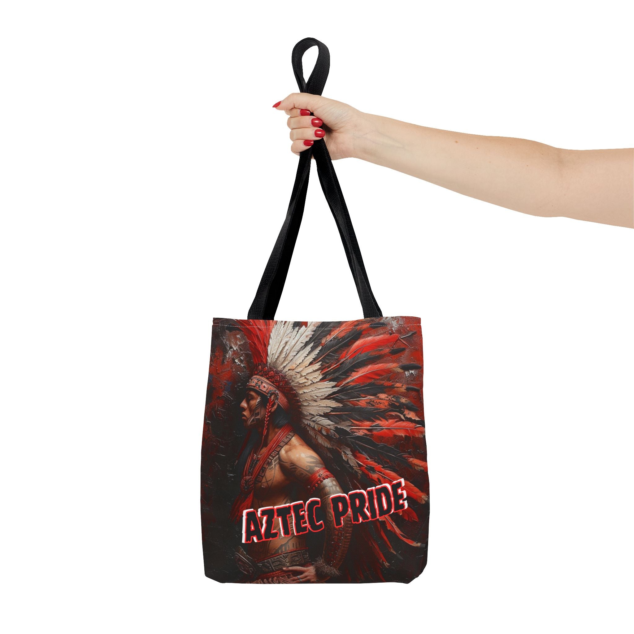 Aztec Noble Warrior Tote Bag – Aztec-Inspired Reusable Shopping Bag | GringoArte