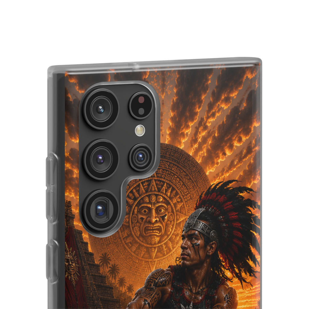 Aztec Wakeboard Male Warrior – Flexi Phone Case (iPhone & Samsung • Clear TPU • Made & Shipped in the USA • 🚚 FREE USA Shipping • Personalized Option)