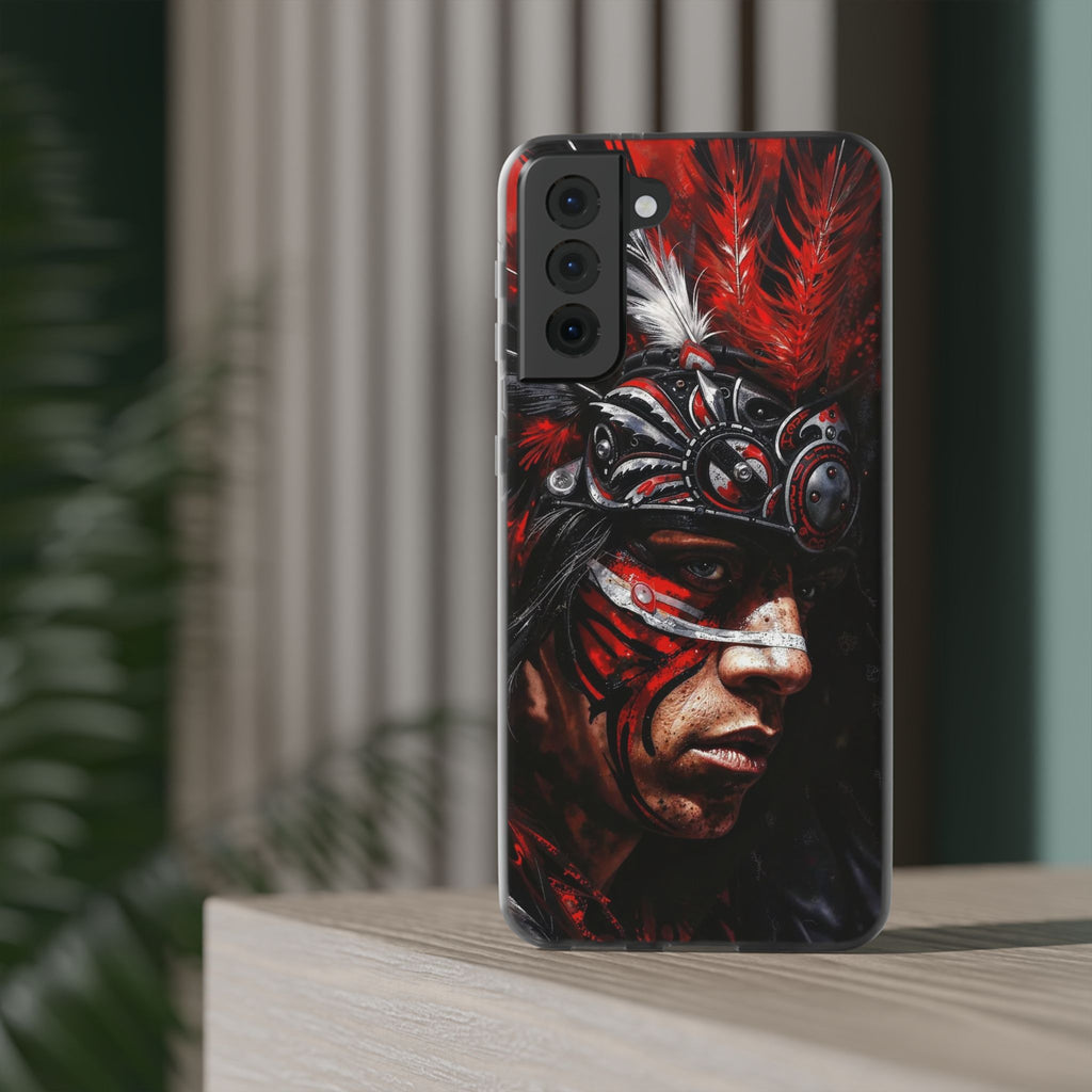 Aztec King of Kings – Flexi Phone Case (iPhone & Samsung • Clear TPU • Made in USA • Personalized Option)
