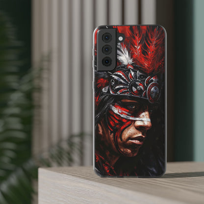 Aztec King of Kings – Flexi Phone Case (iPhone & Samsung • Clear TPU • Made in USA • Personalized Option)