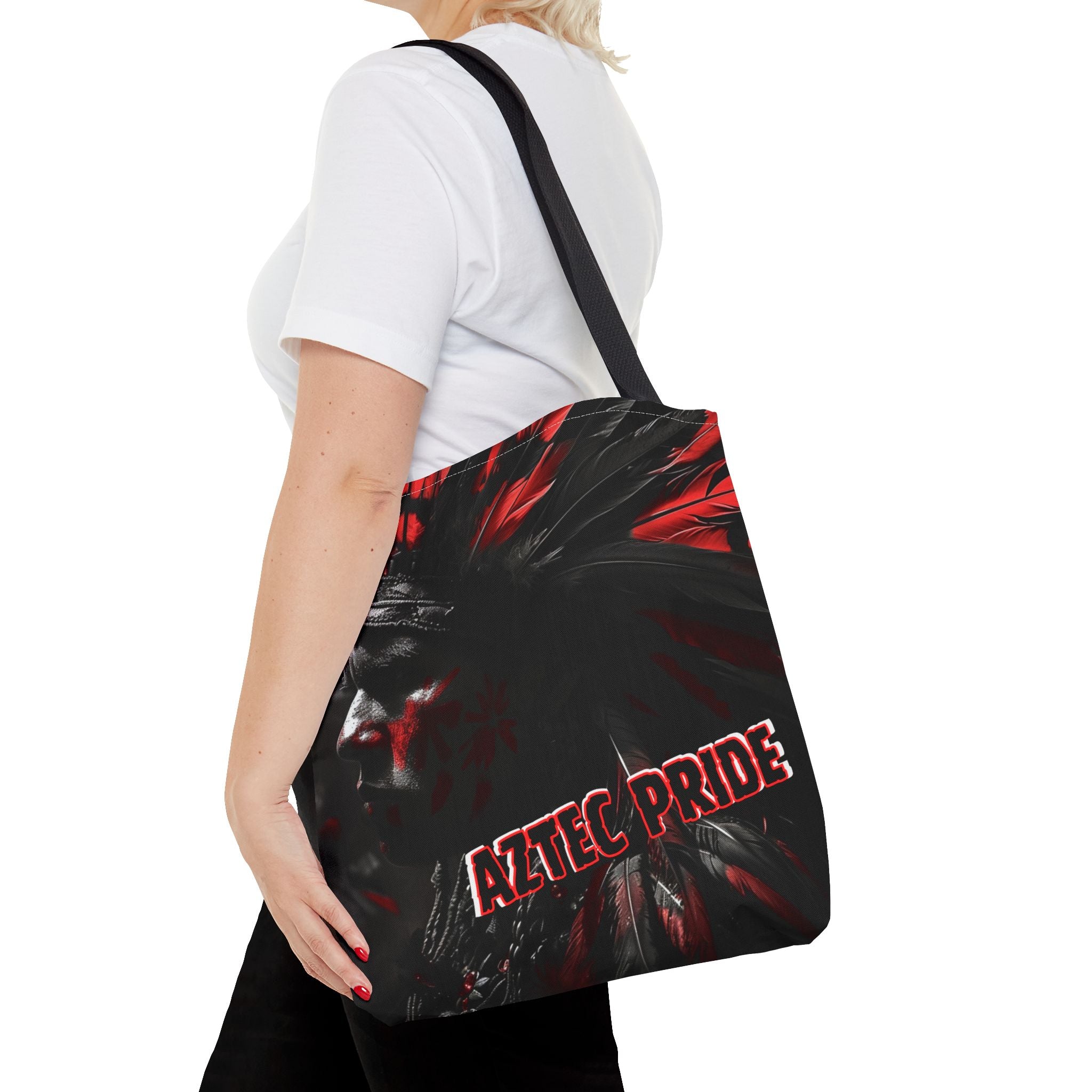 Aztec Jaguar Warrior Tote Bag – Aztec-Inspired Reusable Shopping Bag | GringoArte