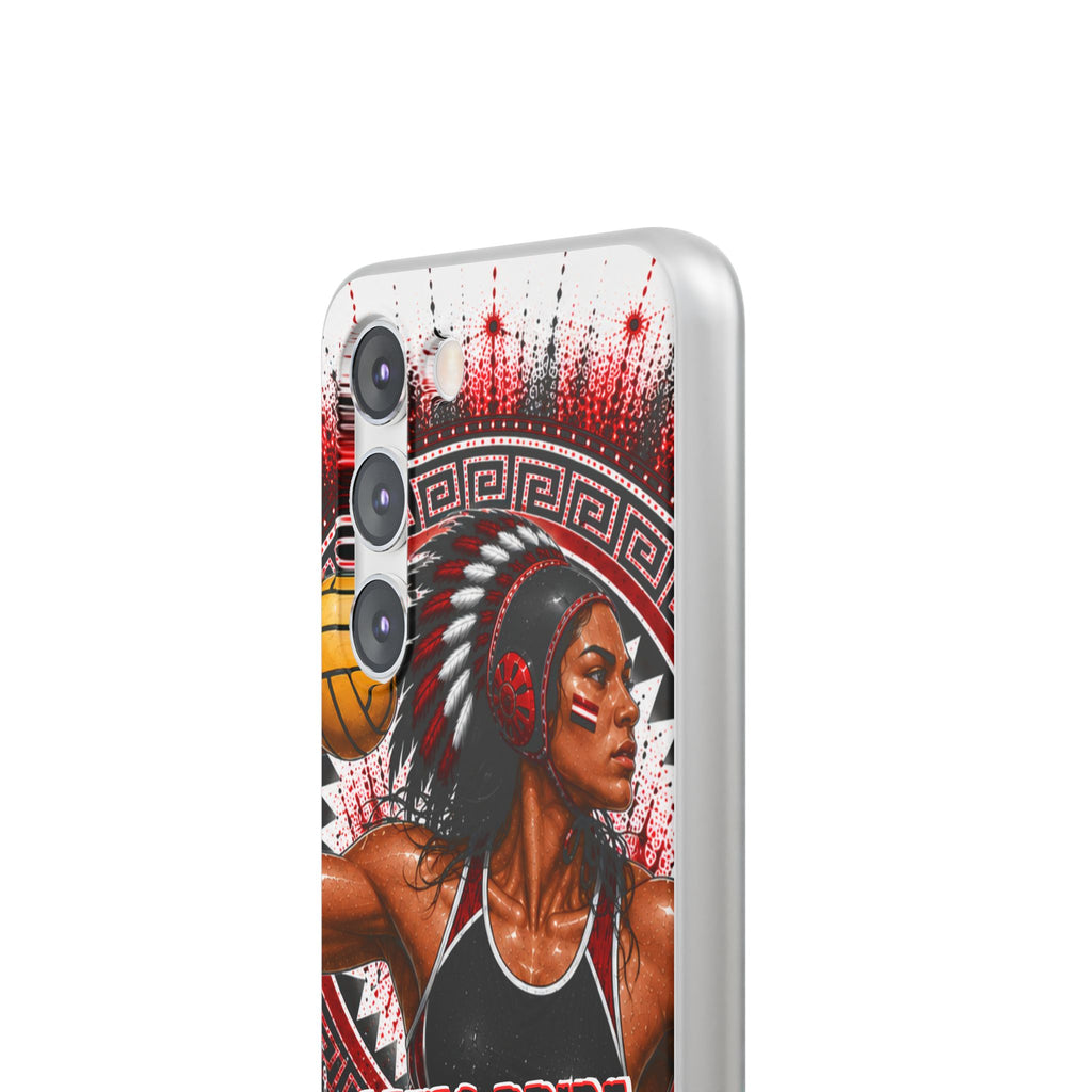 Aztec Water Polo Warrior – Flexi Phone Case (iPhone & Samsung • Clear TPU • Made in USA • Personalized Option)