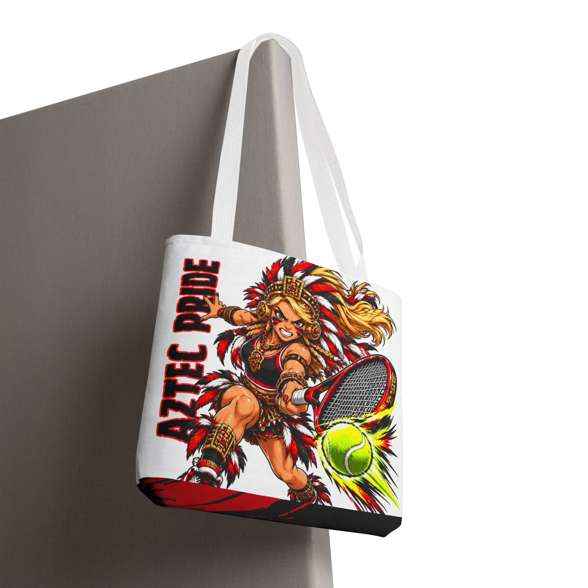 Aztec Tennis Savage Female Warrior Tote Bag