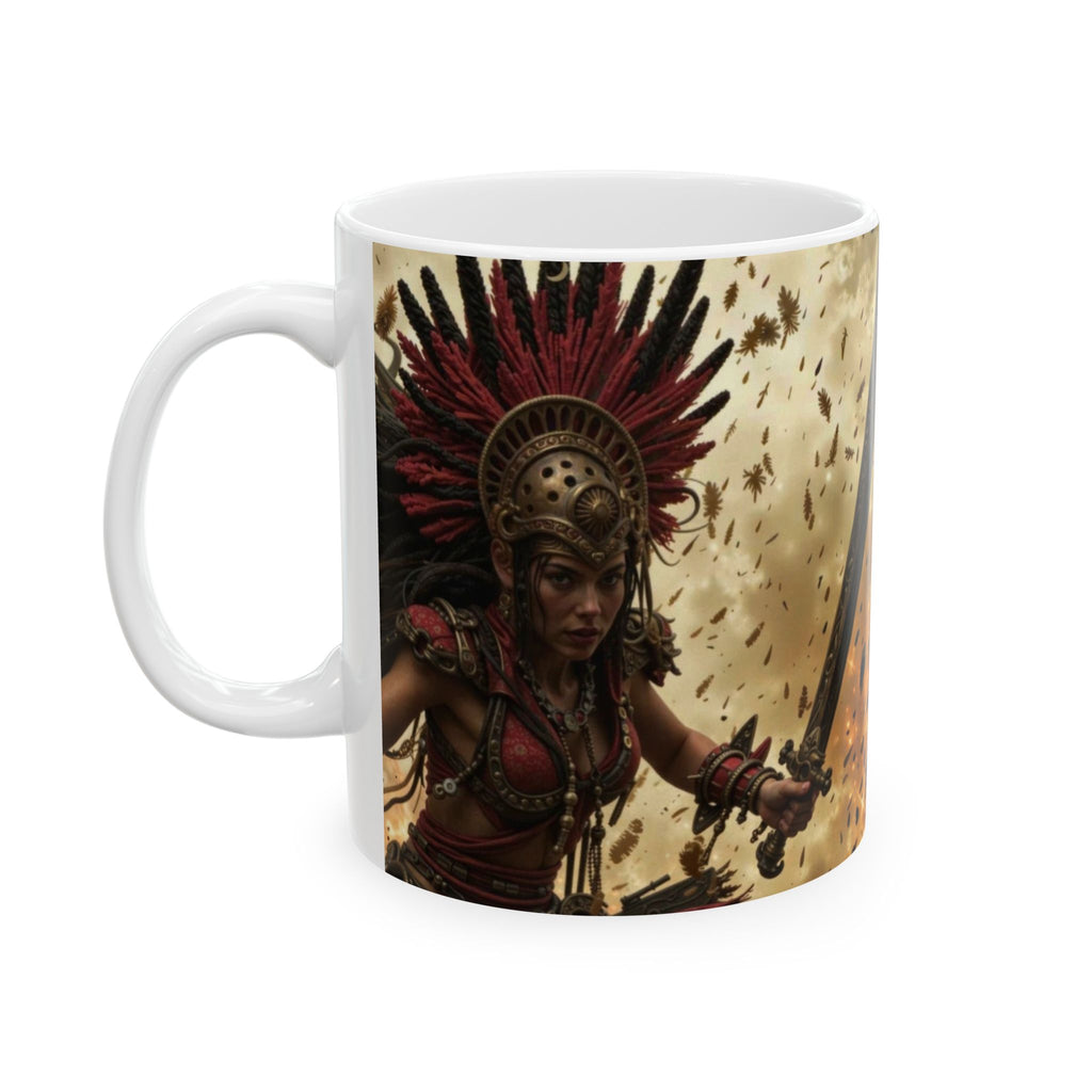 Aztec Bloodwar Queen – Ceramic Mug (11oz, 15oz • Dishwasher & Microwave Safe • Made in USA • Personalized Option)
