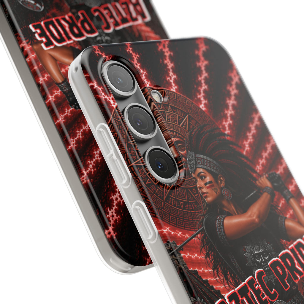 Aztec Golf Female Warrior – Flexi Phone Case (iPhone & Samsung • Clear TPU • Made & Shipped in the USA • 🚚 FREE USA Shipping • Personalized Option)