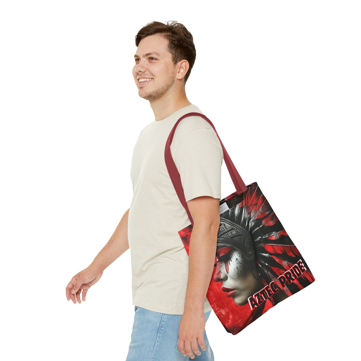 Aztec Fearless Goddess Tote Bag – Aztec-Inspired Reusable Shopping Bag | GringoArte