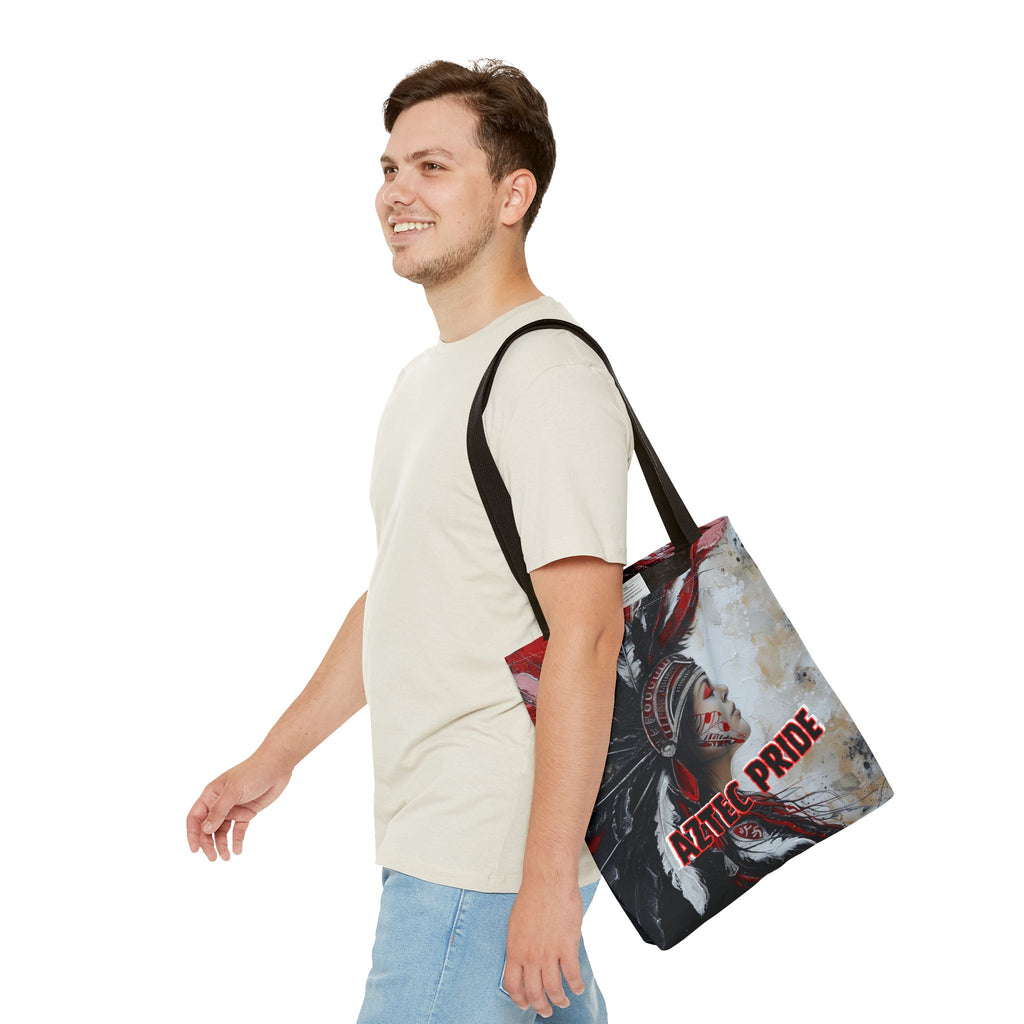 Aztec Silent Goddess Tote Bag – Aztec-Inspired Reusable Shopping Bag | GringoArte