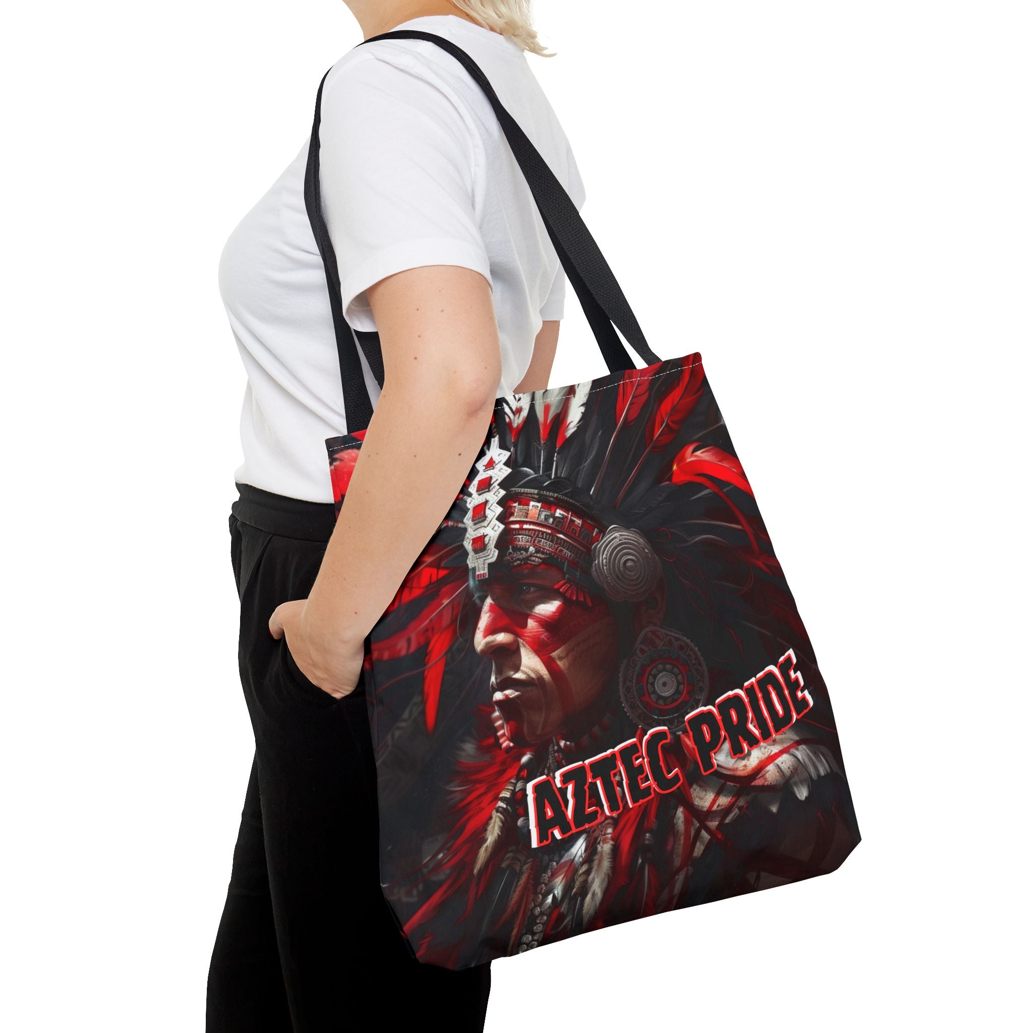Aztec Loyal Warrior Tote Bag – Aztec-Inspired Reusable Shopping Bag | GringoArte
