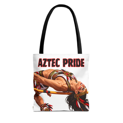 Aztec High Jump Savage Warrior Tote Bag