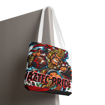 Aztec Football Savage Warrior Tote Bag