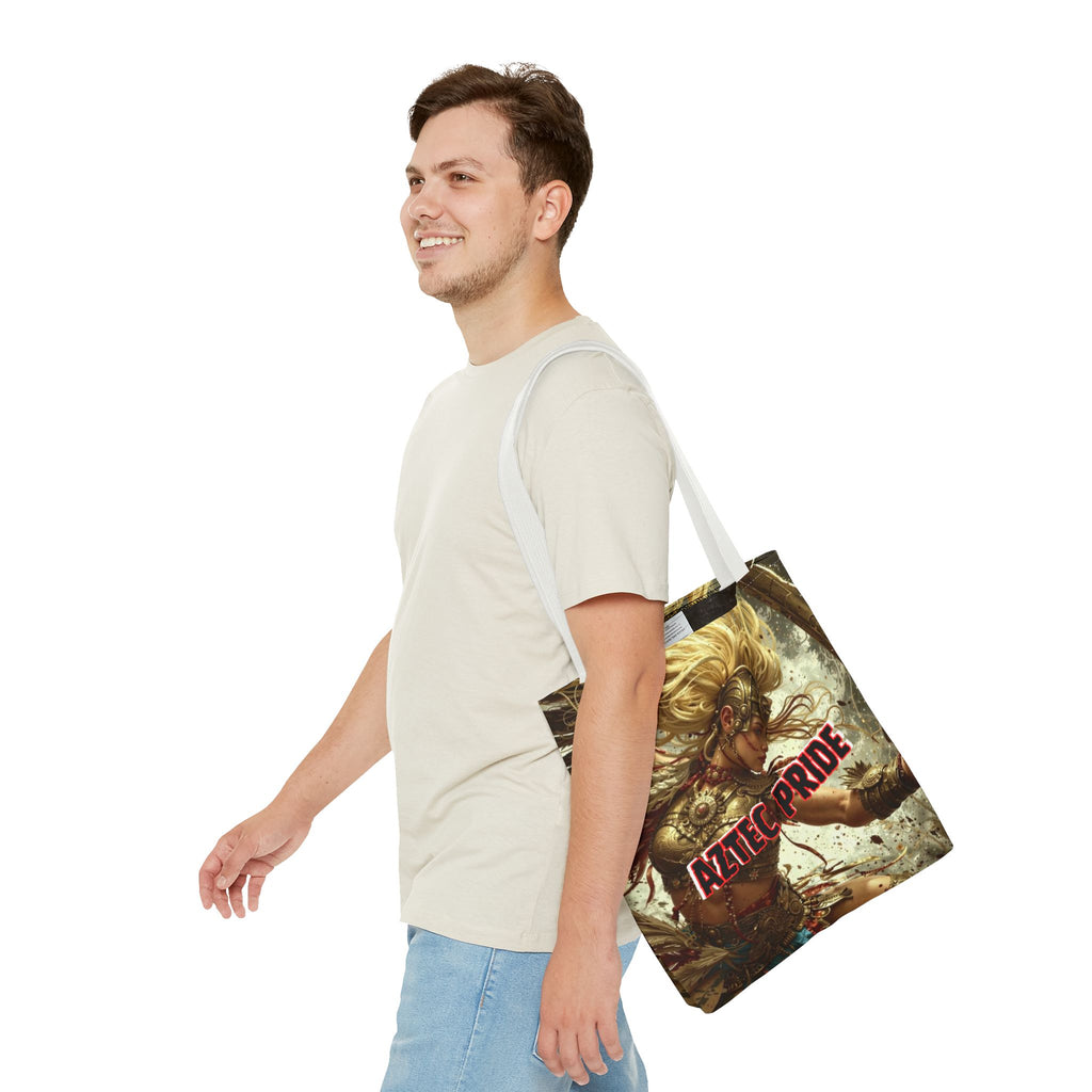 Aztec Iron Queen Tote Bag – Aztec-Inspired Reusable Shopping Bag | GringoArte