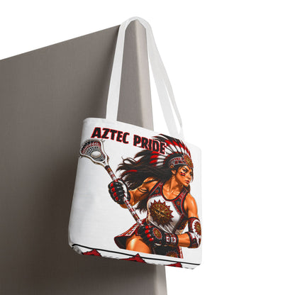 Aztec Lacrosse Female Warrior Tote Bag
