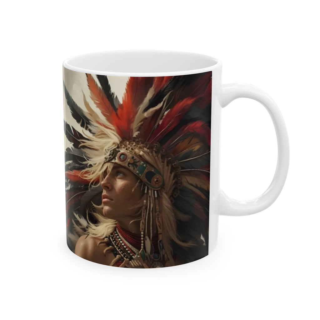 Aztec Sky Prince – Ceramic Mug (11oz, 15oz • Dishwasher & Microwave Safe • Made in USA • Personalized Option)