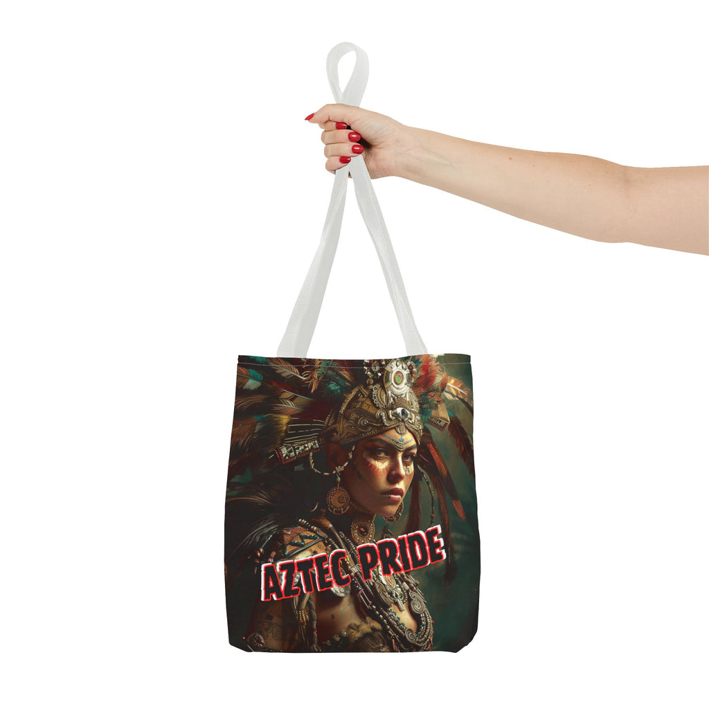 Aztec Warrior Goddess Tote Bag – Aztec-Inspired Reusable Shopping Bag | GringoArte