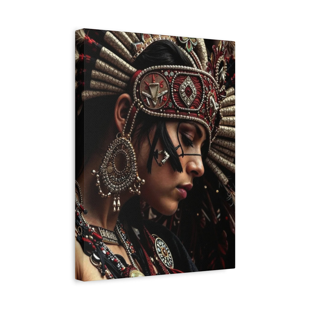 Aztec Goddess Spirit – Bold Aztec Wall Art Canvas
