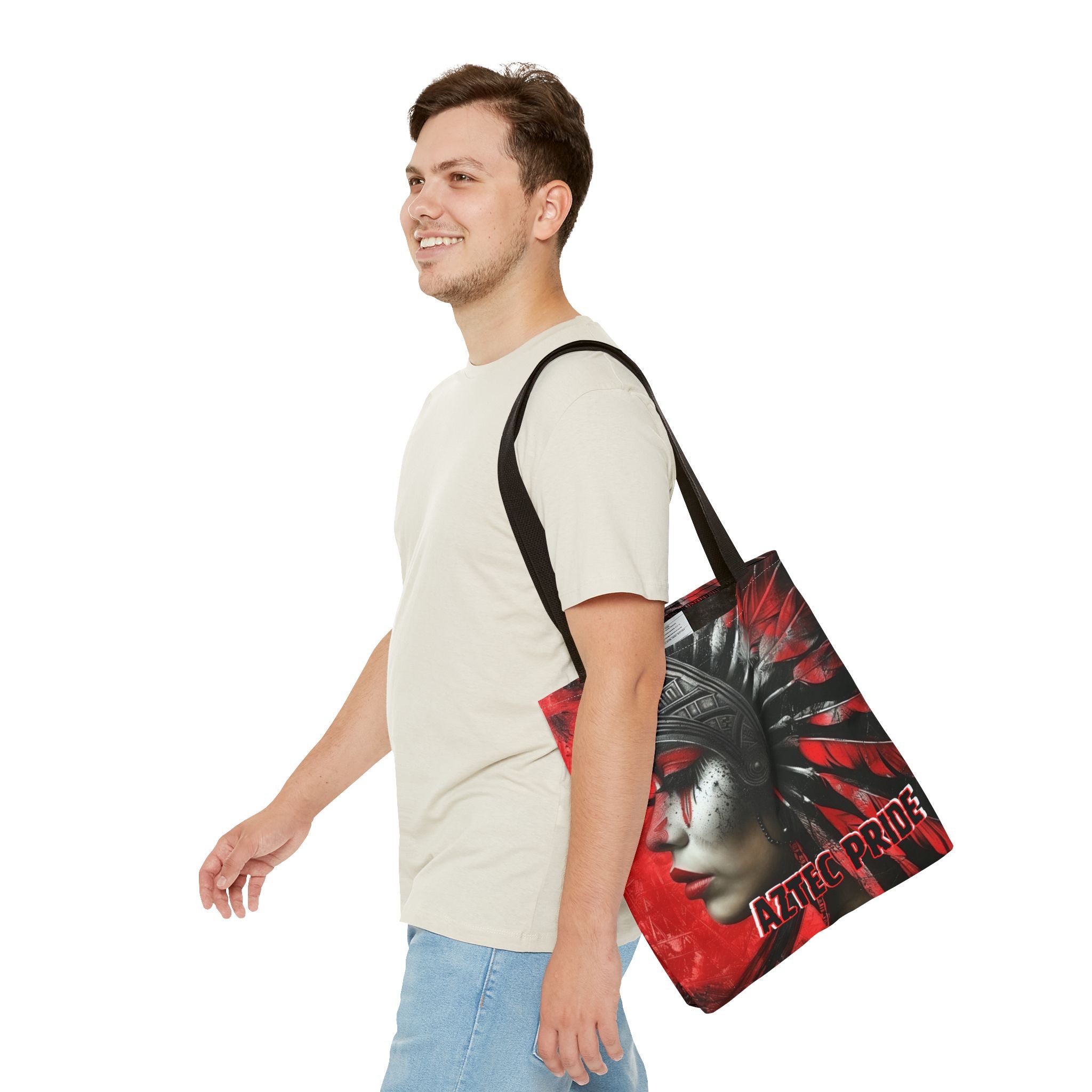 Aztec Fearless Goddess Tote Bag – Aztec-Inspired Reusable Shopping Bag | GringoArte