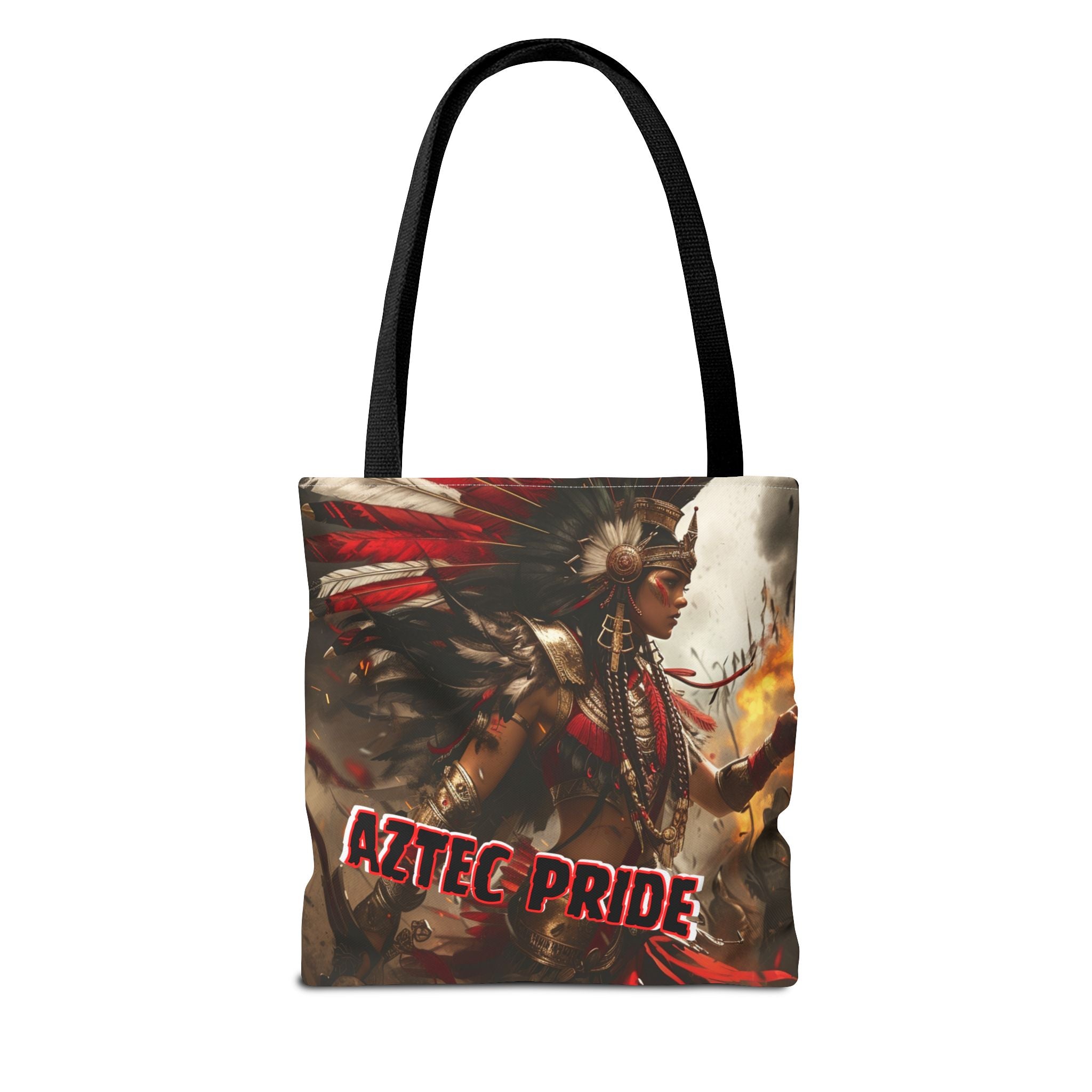 Aztec Warrior Queen Tote Bag – Aztec-Inspired Reusable Shopping Bag | GringoArte