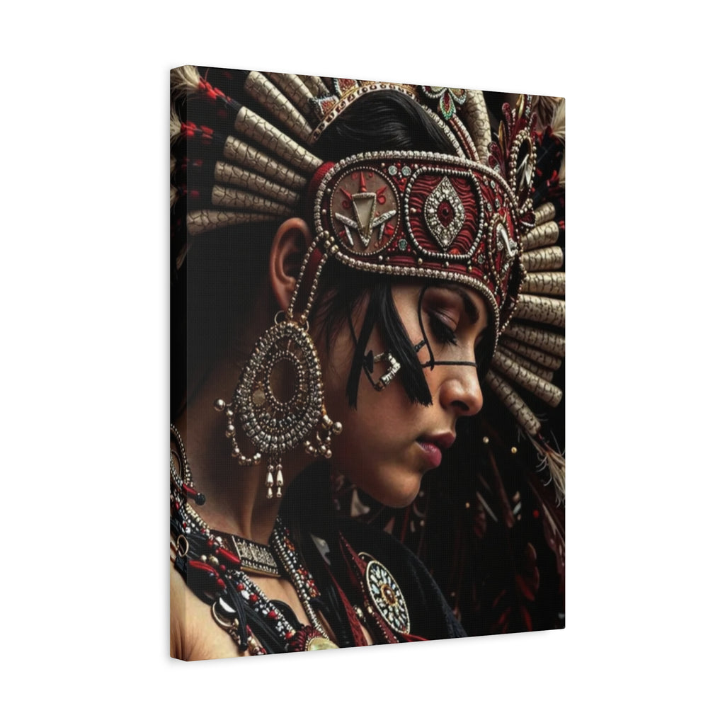 Aztec Goddess Spirit – Bold Aztec Wall Art Canvas