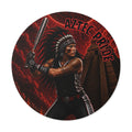 Aztec Softball Warrior Round Vinyl Sticker 2”–6” | Made & Shipped in the USA • 🚚 FREE USA Shipping • Personalized Option