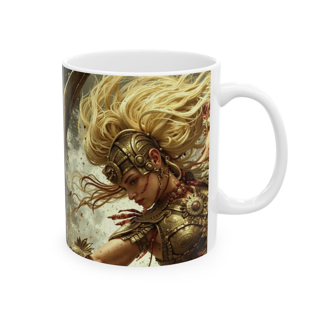 Aztec Iron Queen – Ceramic Mug (11oz, 15oz • Dishwasher & Microwave Safe • Made in USA • Personalized Option)
